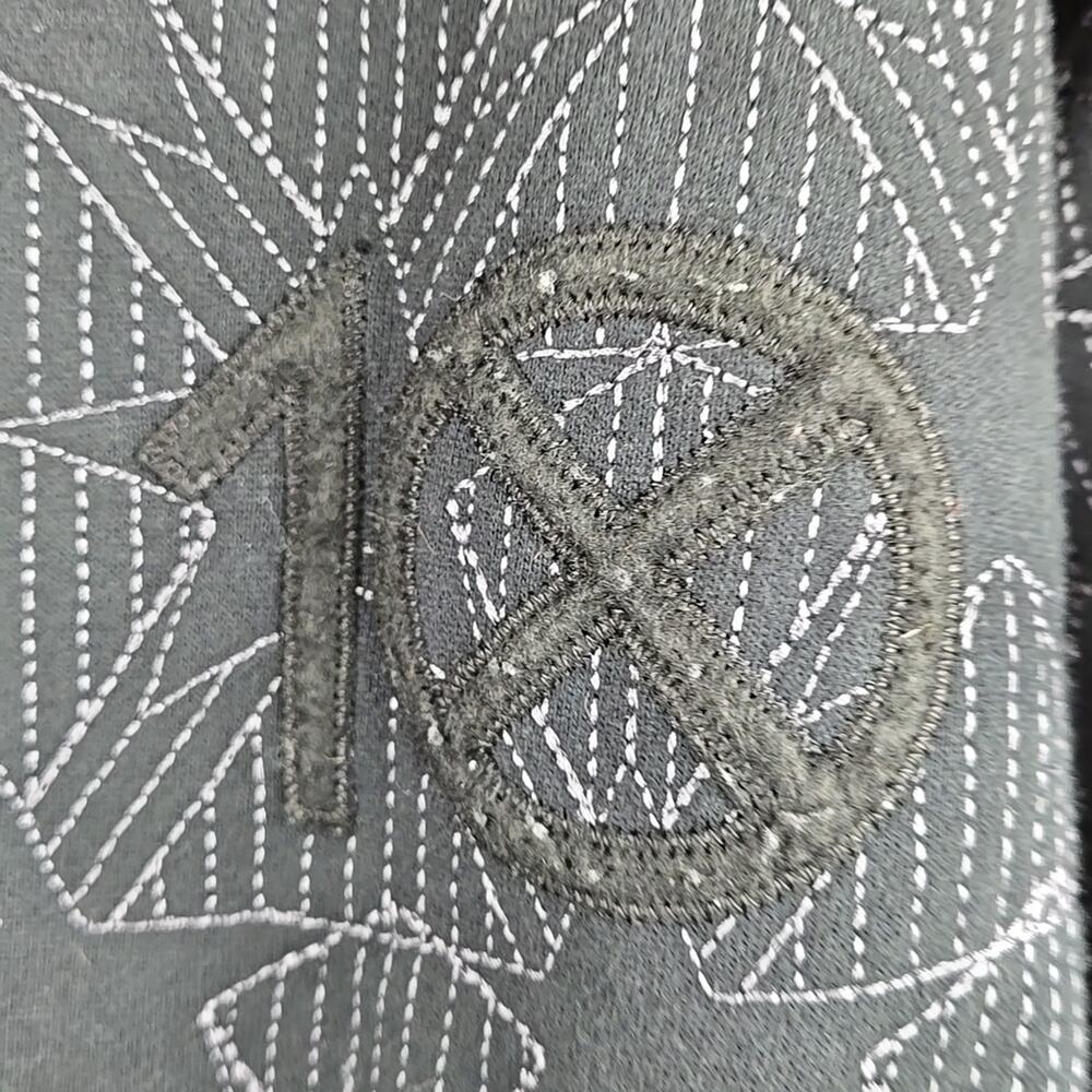 10.Deep Full Zip Hoodie Black Star Size 2XL - Picture 7 of 11